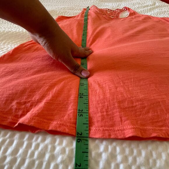 The North Face Women's Sleeveless Tshirt Orange Tank Top Size M - Picture 6 of 7